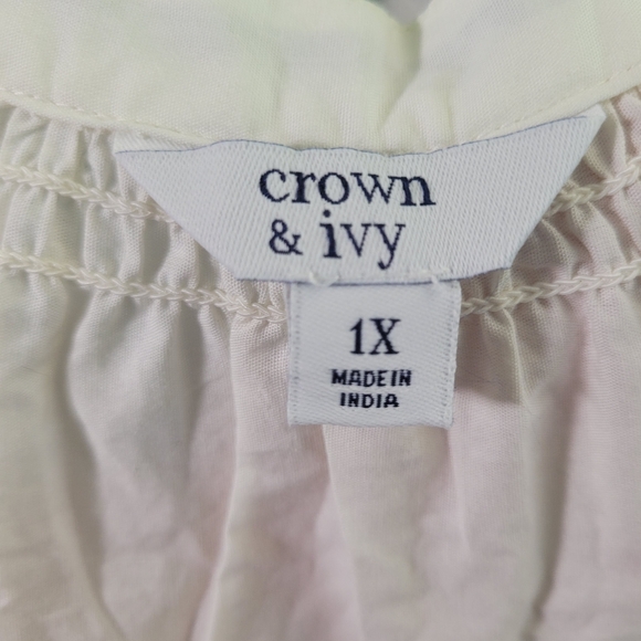 Crown And Ivy White Floral And Toucan Embriodered Boho Dress - Picture 6 of 11